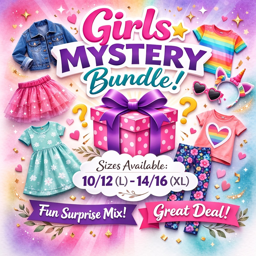 Mystery Bundle of Girls Clothing 10 Items Minimum